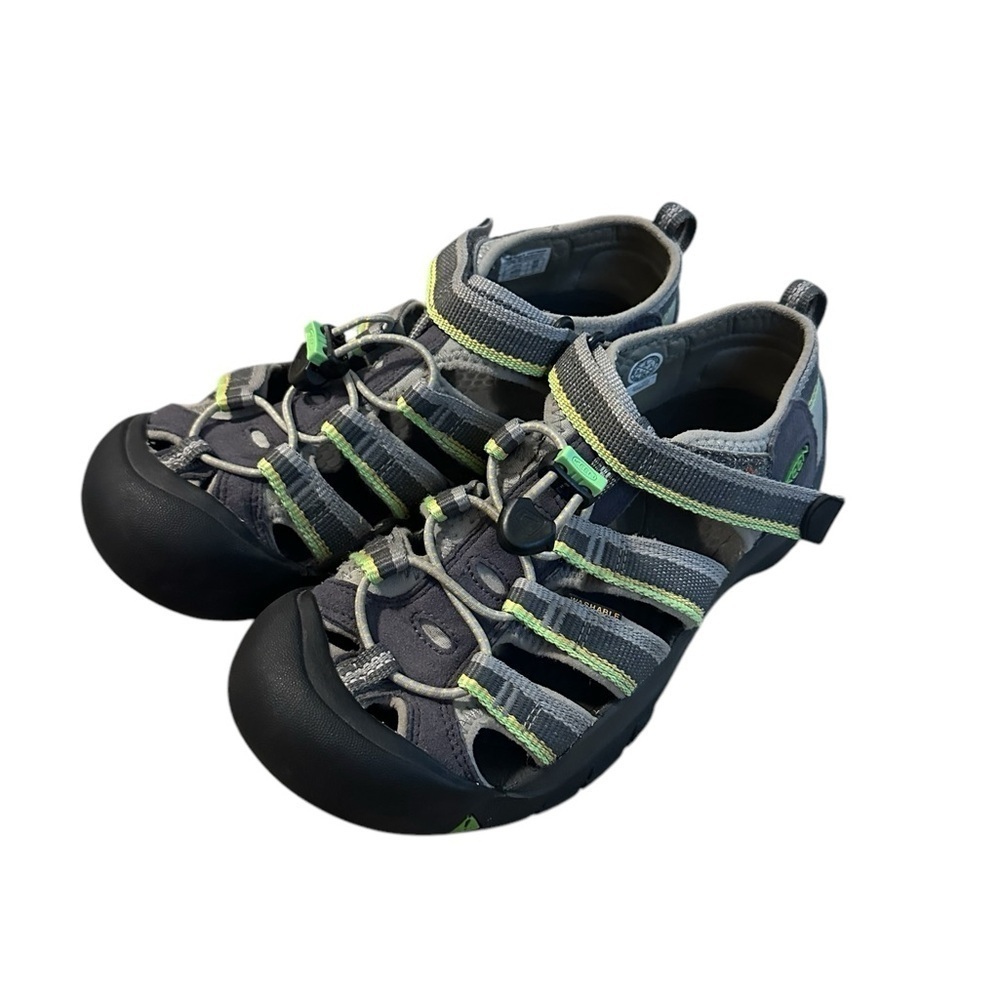 Keen Newport H2 Youth Size 4 Waterproof Hiking Sport Sandals Gray Green